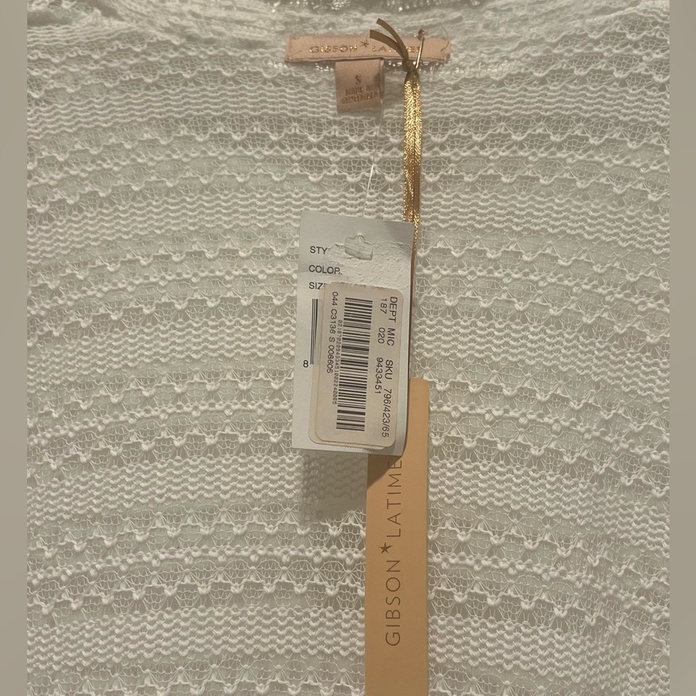 Gibson Women's White Sweater - Picture 3 of 3